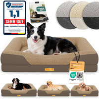 Produktbild von ELONEO Orthopädisches Hundebett Braun Größe M für Gelenke