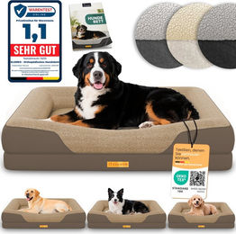 Produktbild von ELONEO Orthopädisches Hundebett Braun Größe XL