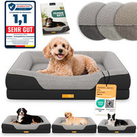 Produktbild von ELONEO Orthopädisches Hundebett für Gelenke Schwarz Größe S