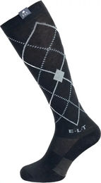 Produktbild von ELT Argyle Reitsocken aus Baumwolle Unisex Schwarz Bunt Größe L