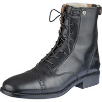 Produktbild von ELT Belfort Winter Reitstiefel Schnürstiefeletten aus Leder Schwarz Grösse 37 Unisex wasserabweisend