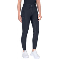 Produktbild von ELT Comfort Ride Glam Reithose Damen Full Grip Blau Größe 42 wasserabweisend