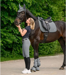 Produktbild von ELT Comfort Ride Reithose Full Grip für Mädchen in Grau aus Polyamid wasserabweisend