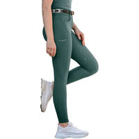 Produktbild von ELT Damen Reithose Comfort Ride Glam Full-Grip Piniengrün Größe 48 aus recycelten Fasern wasserabweisend