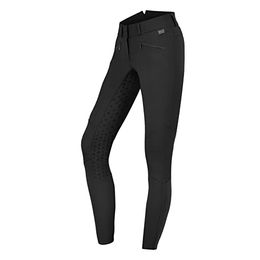 ELT Damen Reithose Hella High Waist mit Vollbesatz und Silikon Grip in Schwarz – Bild 1 von 8