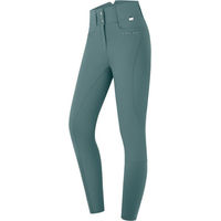 Produktbild von ELT Damen Reithose Mathilda Glam High Waist Full-Grip Vollbesatz Piniengrün Größe 48