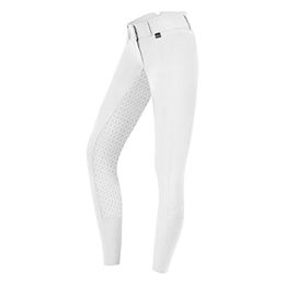ELT Damen Reithose Micro Sport Vollbesatz mit Silikon High Waist in Weiß – Bild 1 von 2