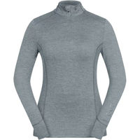 Produktbild von ELT Damen Reitshirt Milano Funktionszipshirt langarm aus Polyester in Blau und Grau Größe 2XS