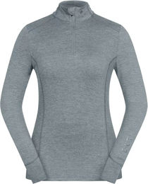 ELT Damen Reittrikot Milano langarm Funktionsshirt aus Polyester in Blau Silberblau Grau – Bild 1 von 9