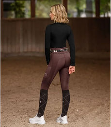 ELT Ella Reitleggings Damen Full Grip Braun Größe 36 – Bild 1 von 6