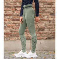 Produktbild von ELT Ella Vollgrip Reitleggings für Damen und Kinder in Salbei Größe 44