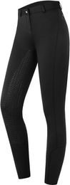 ELT Essential Thermo Reithose Damen mit Vollgrip Schwarz – Bild 1 von 4