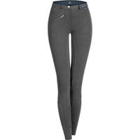 Produktbild von ELT Fun Sport Mädchen Turnierhose Reithose mit Silikon-Vollgrip aus Baumwolle Grau
