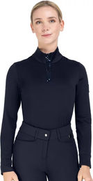 ELT Funktionsreitshirt Esthal Damen mit langen Ärmeln tiefblau Größe M – Bild 1 von 1
