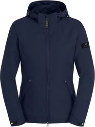 ELT Hamburg Reitjacke mit Kapuze für Damen und Herren Blau Waterproof Sommer Polyester Größe S – Bild 1 von 6