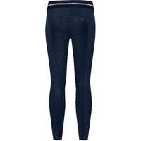 Produktbild von ELT Lucky Leni Thermo-Reitleggings für Kinder in Blau Größe 128 mit Vollgrip