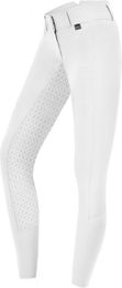 ELT Micro Sport Reithose Damen High Waist mit Silikon Vollgrip in Weiß – Bild 1 von 2