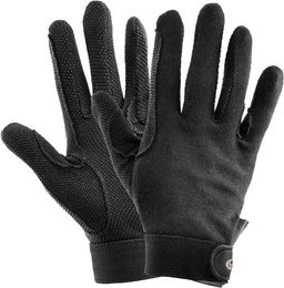 ELT Picot Winter Reithandschuhe für Kinder in Schwarz mit Silikonbeschichtung 10-12 Jahre – Bild 1 von 4