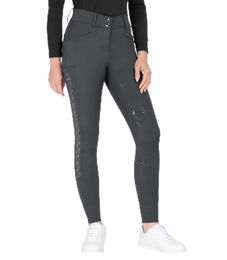 ELT Reflektierende Reithose Damen Grau mit Silikon und wasserabweisender Eigenschaft Grösse 42 – Bild 1 von 5