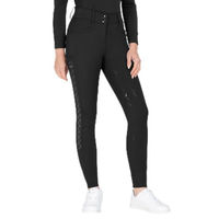 Produktbild von ELT Reflektierende Reithose Damen Schwarz Größe 38 mit Silikon und wasserabweisender Eigenschaft