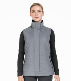 ELT Reflektierende Reitweste für Damen aus Fleece in Silbergrau Größe M wasserabweisend – Bild 1 von 6