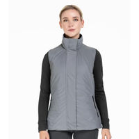 Produktbild von ELT Reflektierende Reitweste für Damen aus Fleece in Silbergrau Größe M wasserabweisend