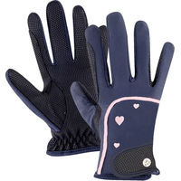 Produktbild von ELT Reithandschuhe Metropolitan Heart für Kinder aus Kunstleder Blau