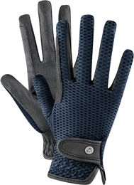 ELT Reithandschuhe Nantes aus Kunstleder Blau Unisex Größe S – Bild 1 von 5