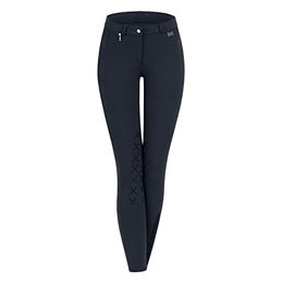 ELT Reithose Mid Grip für Mädchen mit Silikon-Kniebeschlag in Blau oder Schwarz – Bild 1 von 8