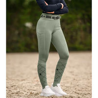Produktbild von ELT Reitleggings Ella Glam Full Grip Salbei Größe 164