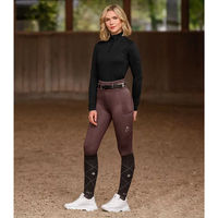 Produktbild von ELT Reitleggings Ella Vollgrip Damen und Kinder Braun Größe 140