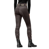 Produktbild von ELT Reitleggings Tilda Damen Full-Grip Espresso Braun Größe 46 mit Silikon-Grip und wasserabweisender Eigenschaft