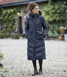 ELT Reitmantel Saphira Damen Wintermantel Blau XXL wasserabweisend – Bild 1 von 5
