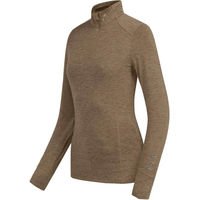 Produktbild von ELT Reitshirt Funktions-Zip-Shirt Milano Cappuccino Mélange Braun XXS