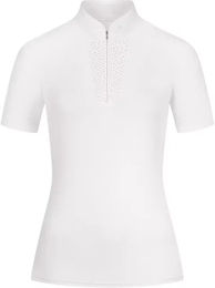 ELT Reitshirt Paola Turniershirt für Mädchen und Damen in Weiß Größe 164/170 – Bild 1 von 7