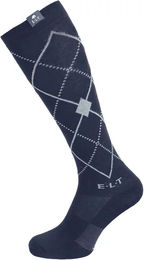 Produktbild von ELT Reitsocken Argyle aus Baumwolle Blau Unisex Größe L