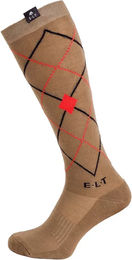 Produktbild von ELT Reitsocken Argyle aus Baumwolle Unisex Braun Größe L