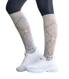 ELT Reitsocken Argyle chromgrau Größe S – Bild 1 von 1