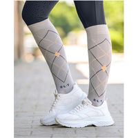 Produktbild von ELT Reitsocken Argyle für Damen aus Baumwolle Grau Größe 39-42