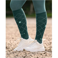 Produktbild von ELT Reitsocken Argyle für Damen aus Baumwolle Grün Größe 39-42