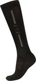 ELT Reitsocken aus Merino-Wolle Unisex Schwarz Größe 39-42 – Bild 1 von 7