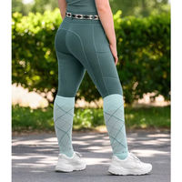 Produktbild von ELT Reitsocken Damen Argyle aus Baumwolle Grün Blau Größe 43/46