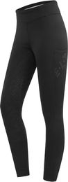 ELT Rica Thermo Teddy-Fleece Reitleggings für Damen Schwarz Grösse 42 – Bild 1 von 4