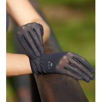 Produktbild von ELT Sunny Reithandschuh Sommer aus Kunstleder Schwarz XS