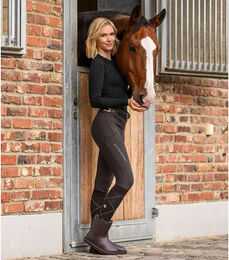 ELT Thermo Reitleggings Damen Rena Full-Grip Espresso Größe 38 – Bild 1 von 1