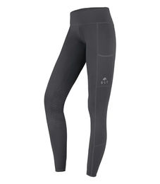 ELT Thermo-Reitleggings Ella Damen Full-Grip Asphalt Grau Größe 42 – Bild 1 von 12