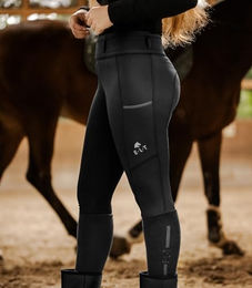 ELT Thermo Reitleggings Ella Damen Reithose Winter Schwarz Größe 40 – Bild 1 von 11