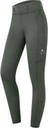 ELT Thermo-Reitleggings Kinder Ella Full-Grip Dunkeloliv Größe 140 – Bild 1 von 1