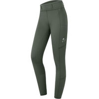 Produktbild von ELT Thermo-Reitleggings Kinder Ella Full-Grip Dunkeloliv Größe 164