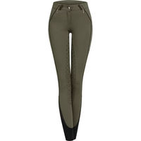 Produktbild von ELT Turnierhose Fenja Reithose Damen Full Grip Grün Größe 38 wasserabweisend